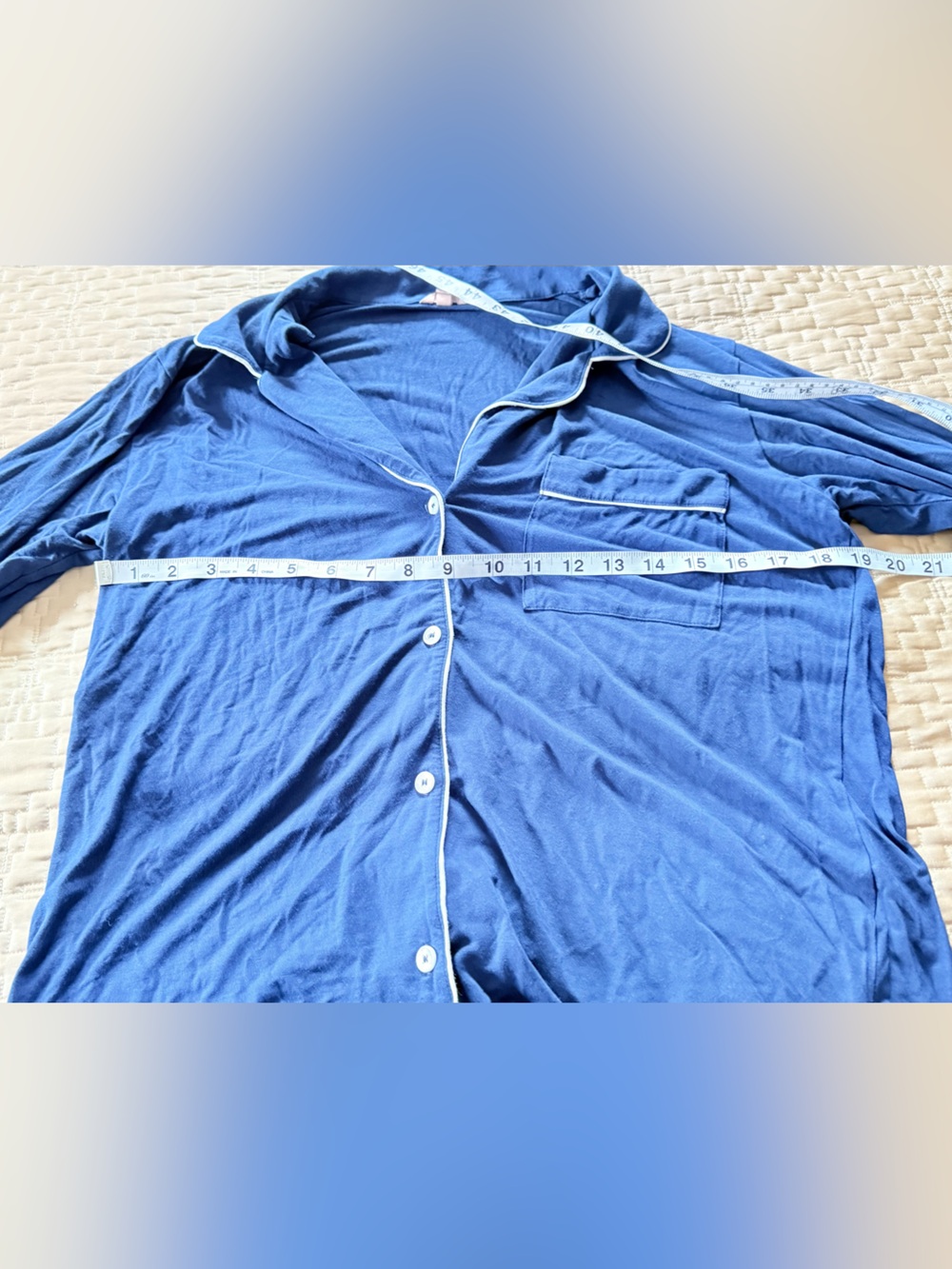 Eberjey Navy Blue Pajama Set S/P - Picture 4 of 8